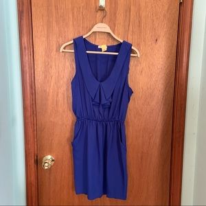 Cobalt blue mini dress
